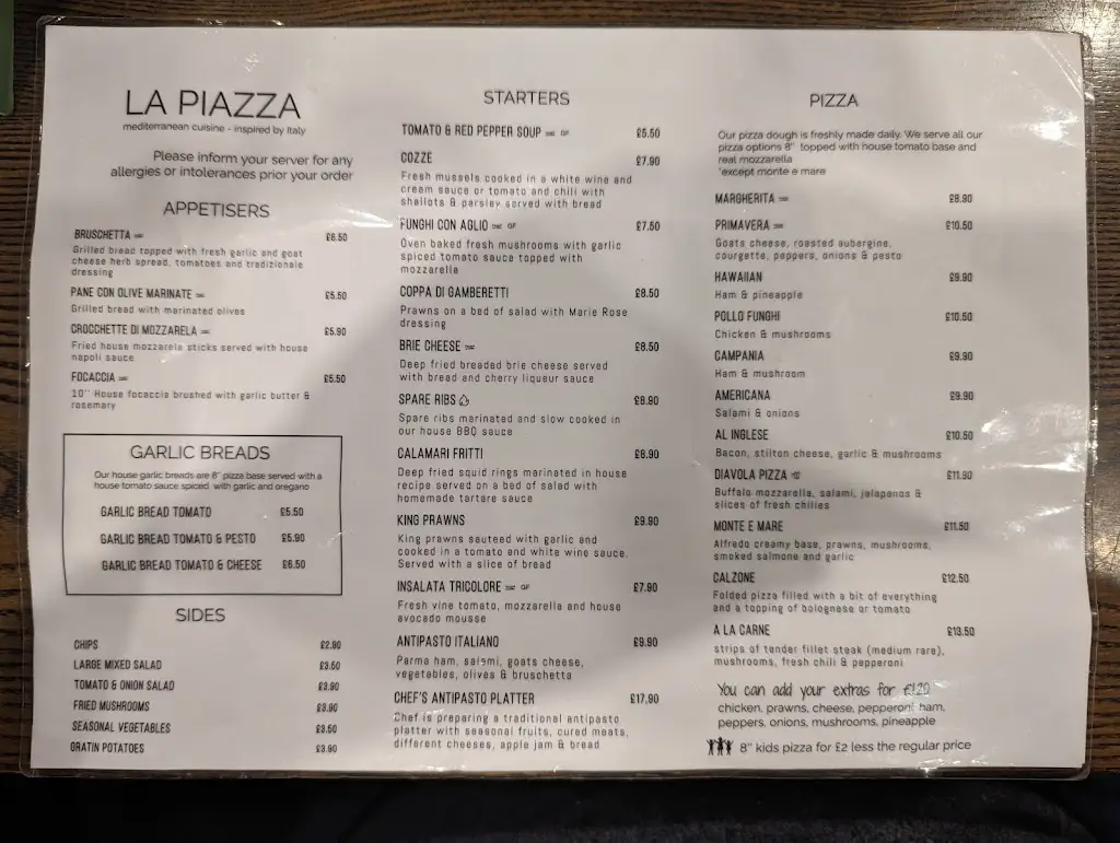 Menu_La Piazza Restaurant_Chapel Saint Leonards_image_4