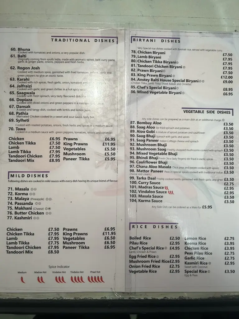 Menu_Anstey Balti House_Anstey_image_1