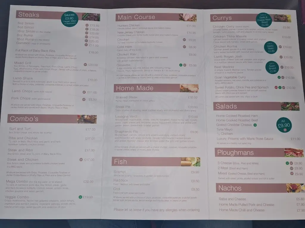 Menu_Trafalga Inn_Chapel Saint Leonards_image_1