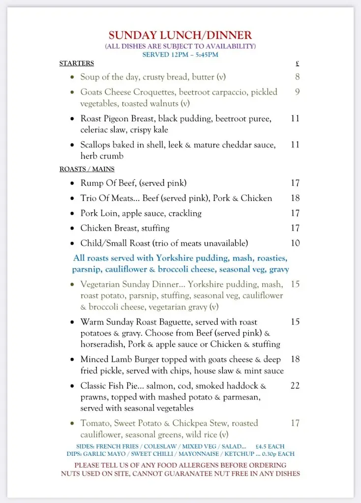 Menu_The Heifer_Catterick_image_3