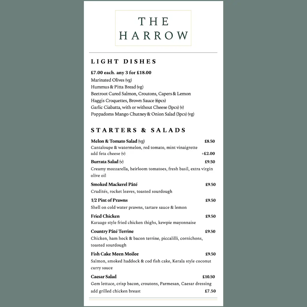 Menu_The Harrow, Chaldon, Caterham_Caterham_image_1