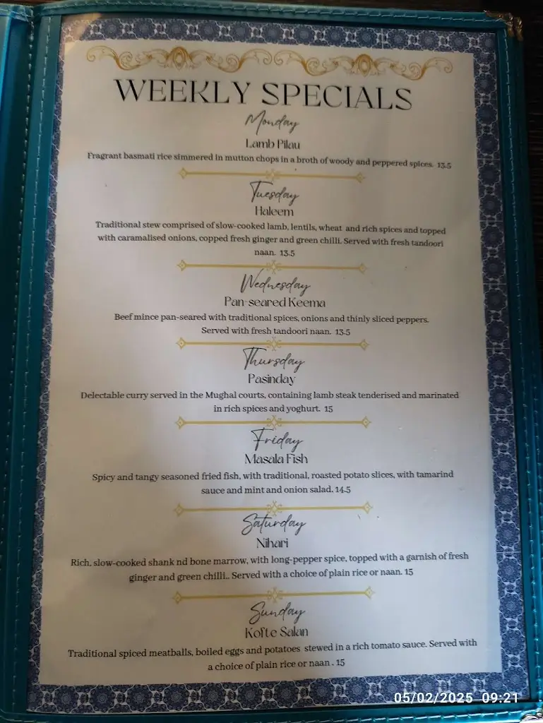 Menu_Silk Road Restaurant - Caterham_Caterham_image_4