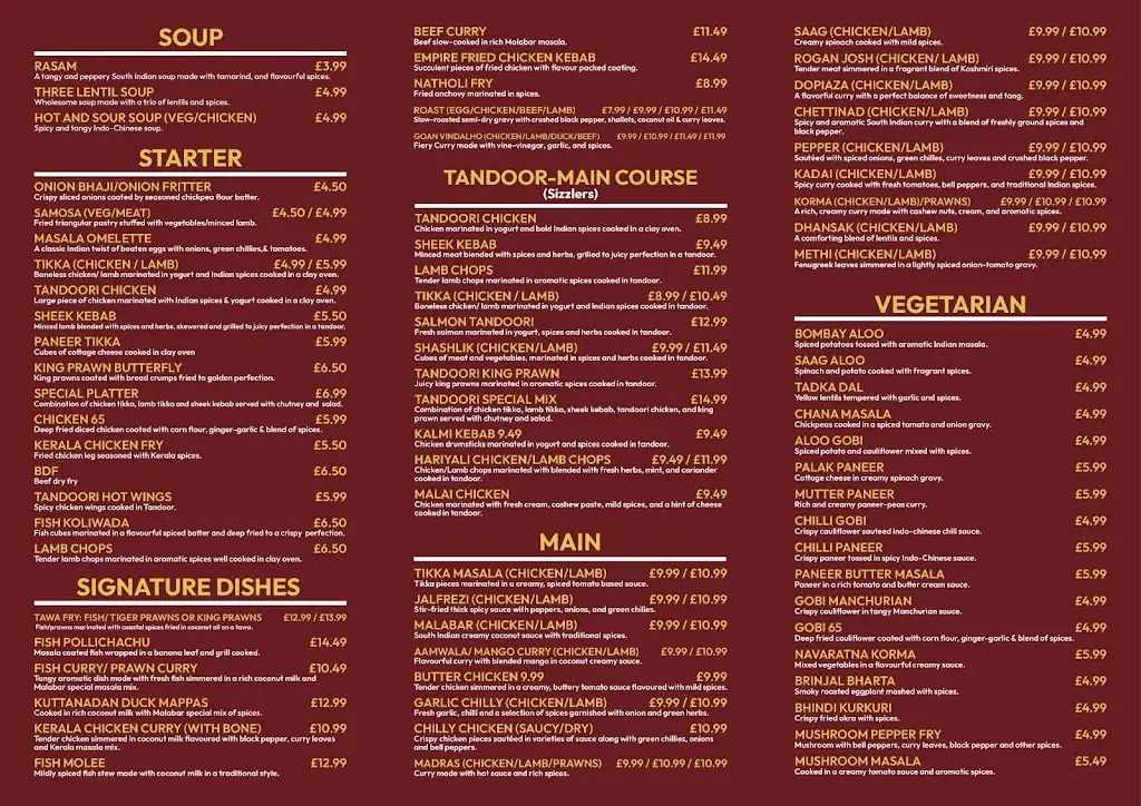 Menu_The Malabar Coast_Caterham_image_2