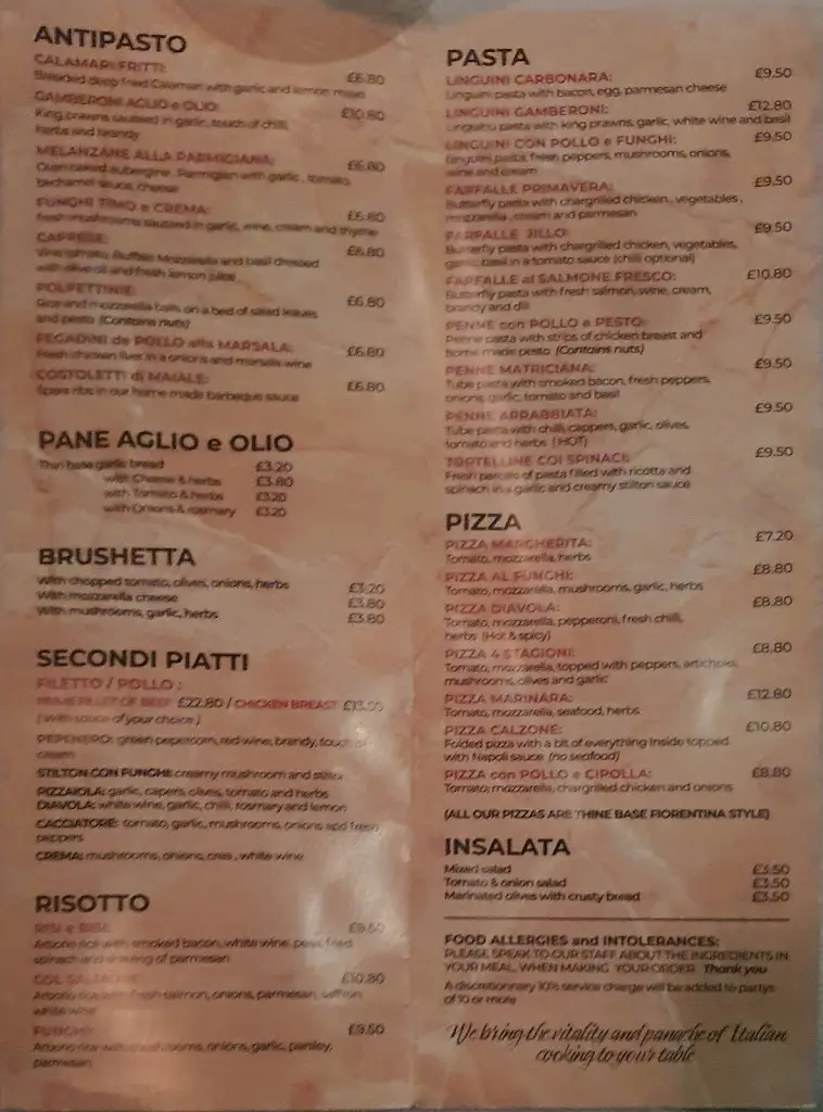 Menu_Coco Ristorante & Pizzeria_Chapel en le Frith_image_2