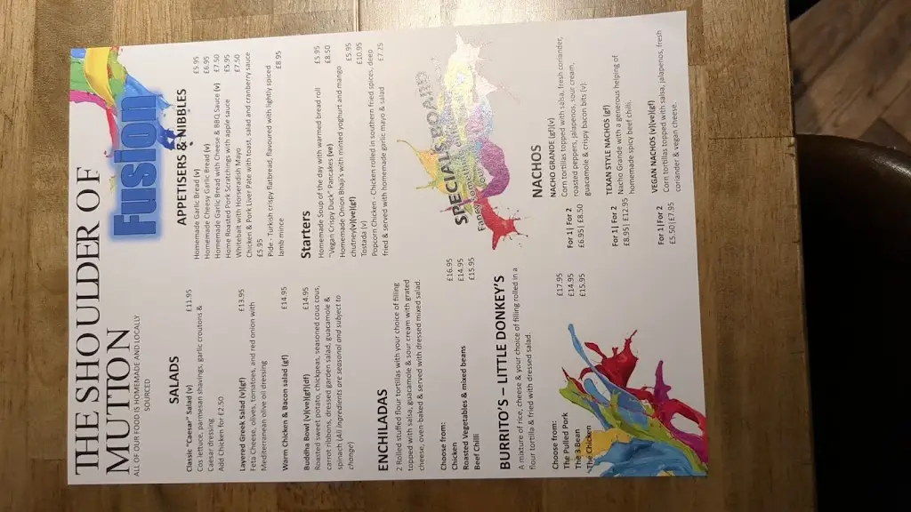 Menu_The Shoulder Of Mutton_Chapel en le Frith_image_1