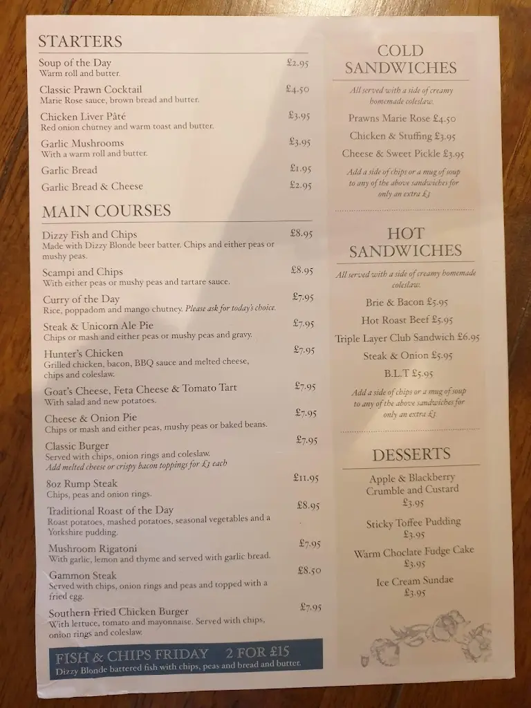 Menu_The New Inn, Chapel En Le Frith_Chapel en le Frith_image_2