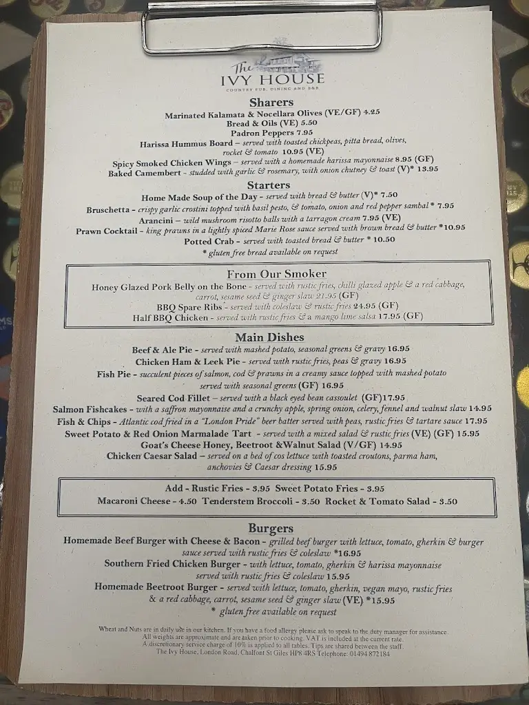 Menu_The Ivy House_Chalfont Saint Peter_image_1