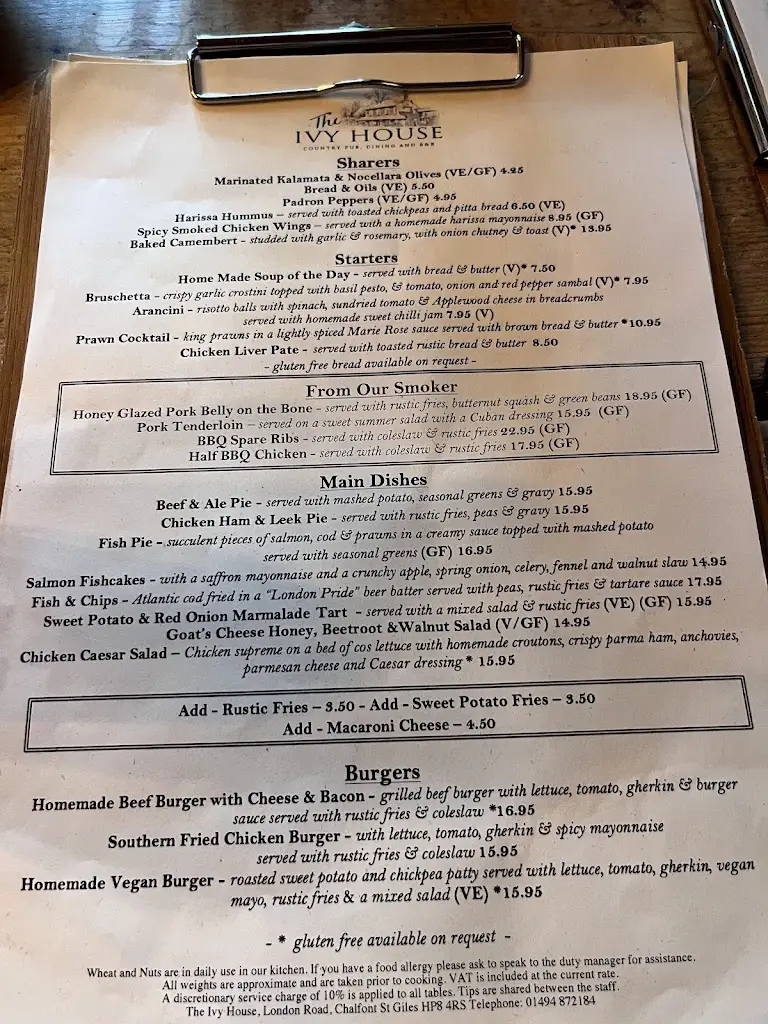 Menu_The Ivy House_Chalfont Saint Peter_image_2