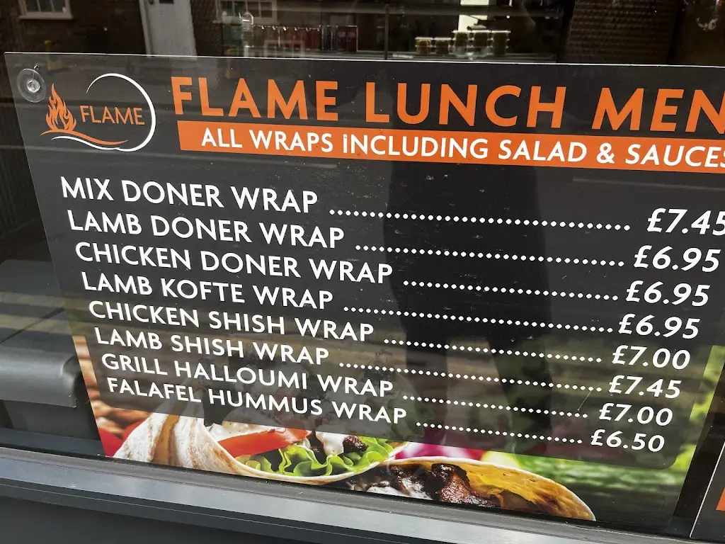Menu_Flames & fries_Chalfont Saint Peter_image_1