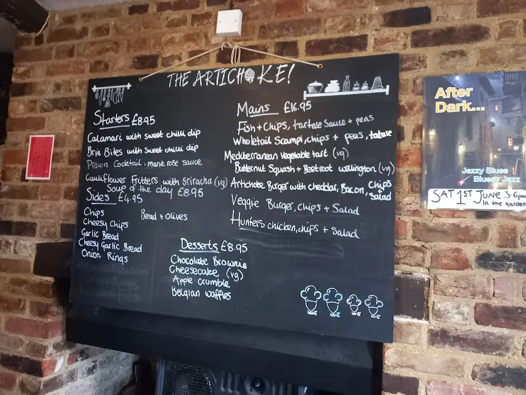 Menu_The Artichoke_Chartham_image_2