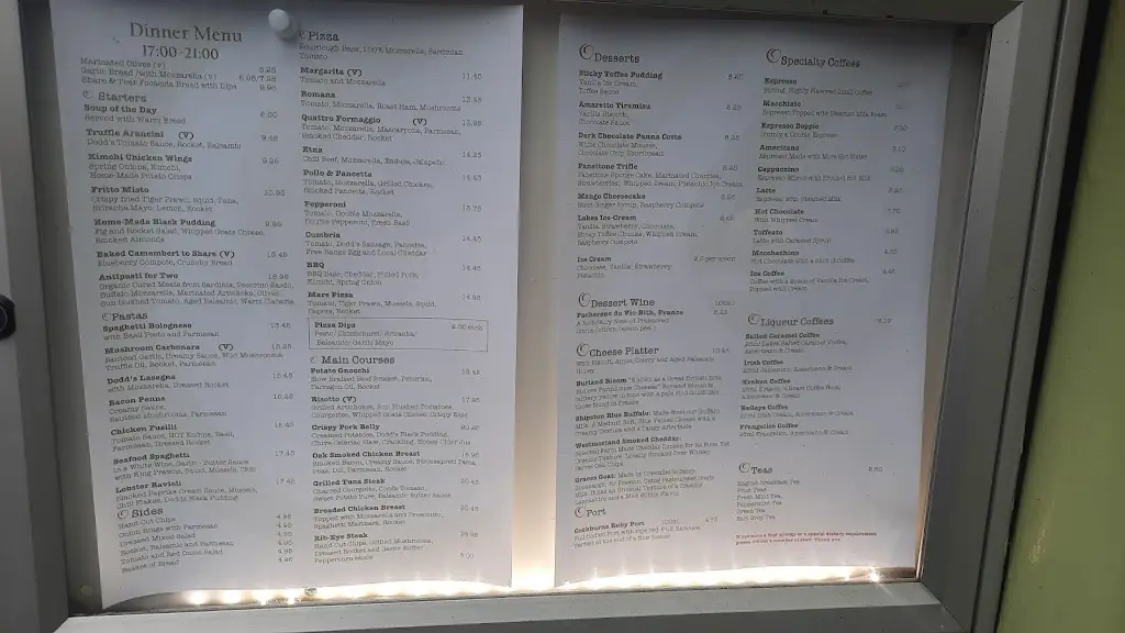 Menu_Dodds Restaurant_Ambleside_image_1
