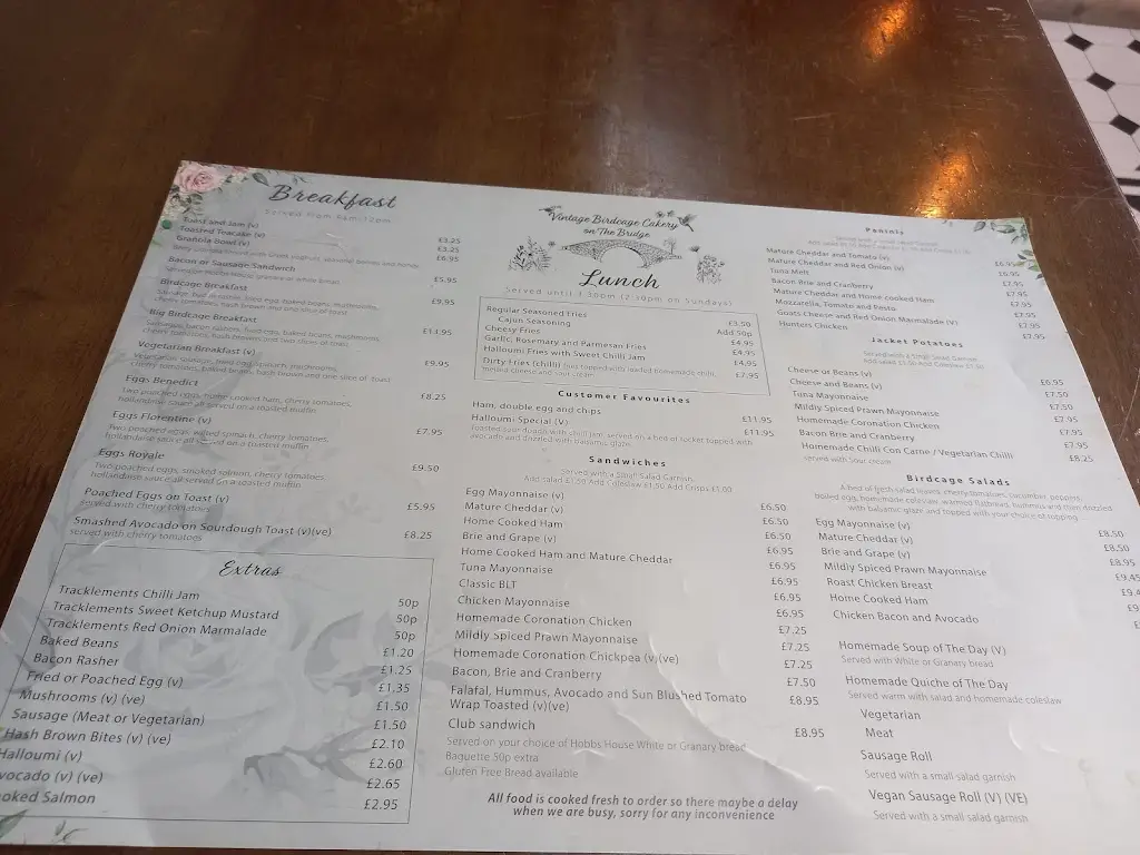 Menu_Vintage Birdcage Cakery on the Bridge_Charfield_image_3