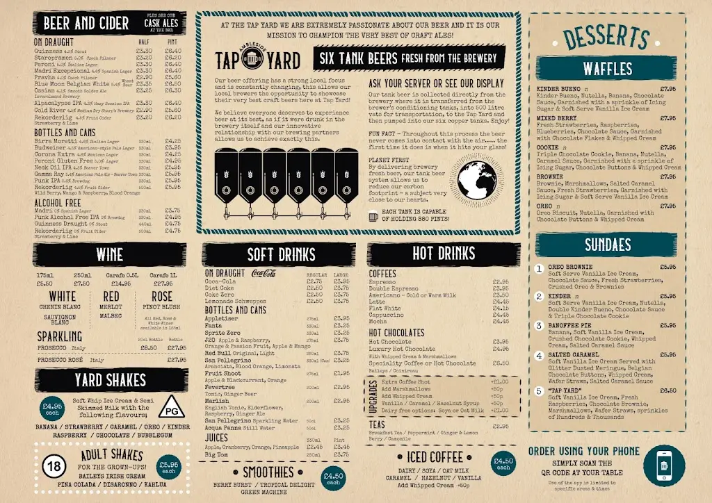 Menu_Ambleside Tap Yard_Ambleside_image_1