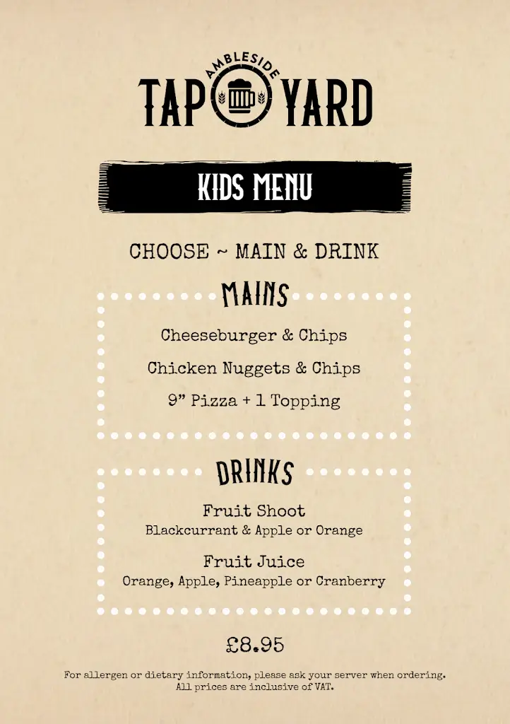 Menu_Ambleside Tap Yard_Ambleside_image_3