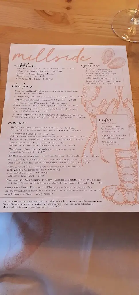 Menu_Eat at Millside_Charmouth_image_1