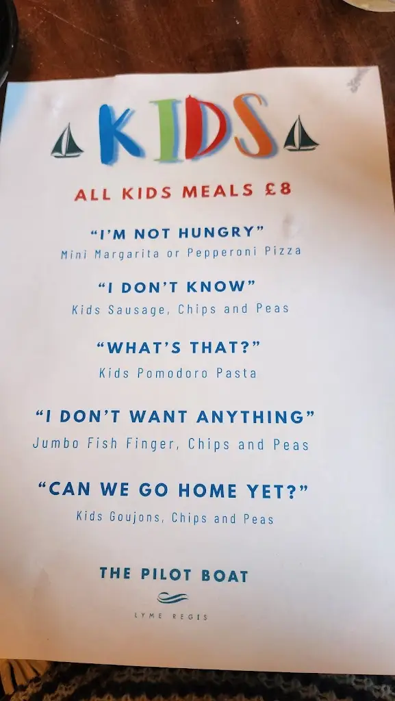 Menu_The Pilot Boat_Charmouth_image_2