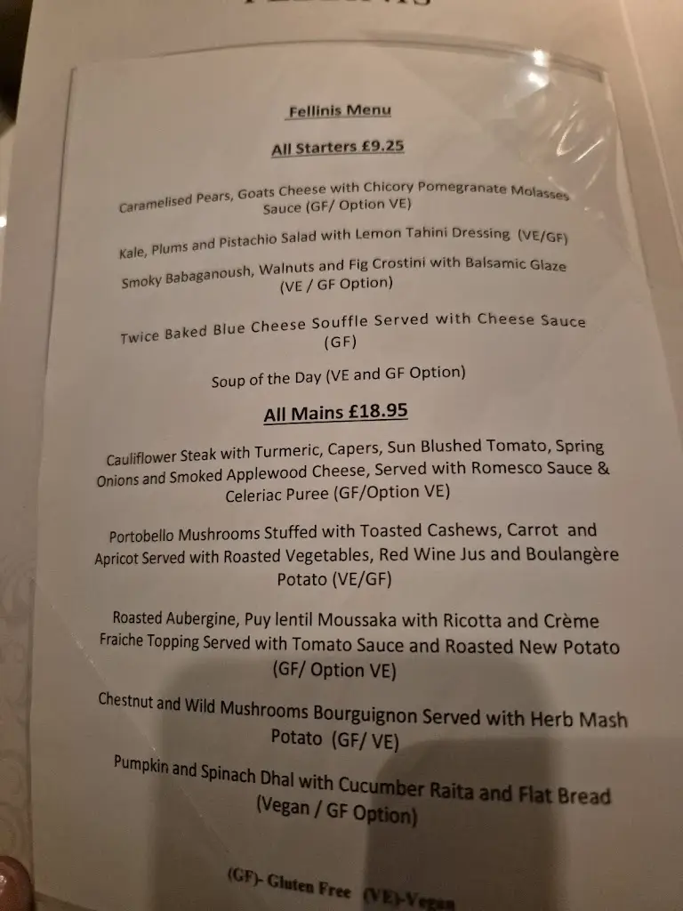 Menu_Fellinis Restaurant_Ambleside_immagine_4