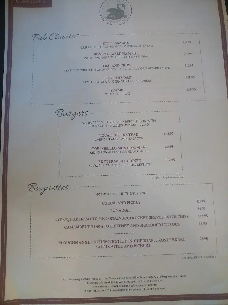 Menu_The Old Swan_Cheddington_image_3