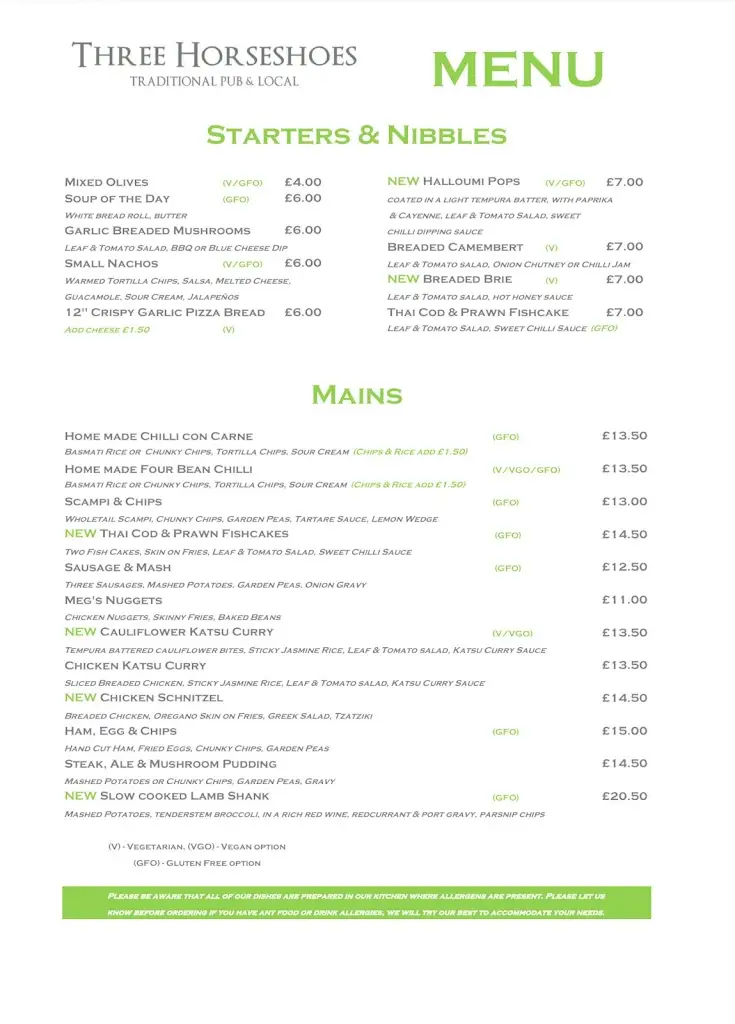 Menu_The Three Horseshoes_Cheddington_image_4