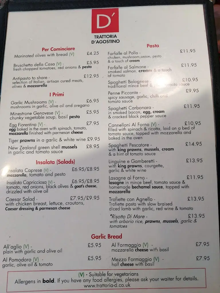 Menu_Trattoria D'Agostino_Cheadle Heath_image_3