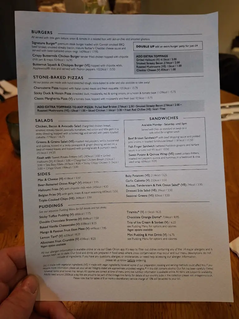 Menu_The March Hare_Cheadle Heath_image_2