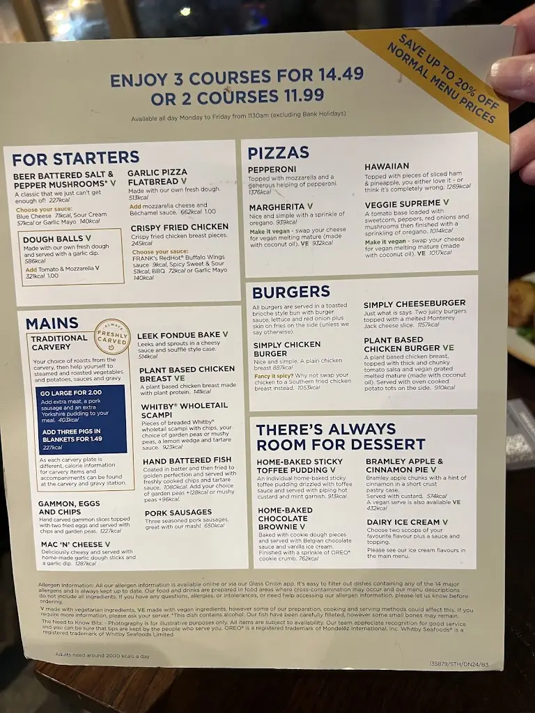 Menu_The Micker Brook_Cheadle Heath_immagine_1