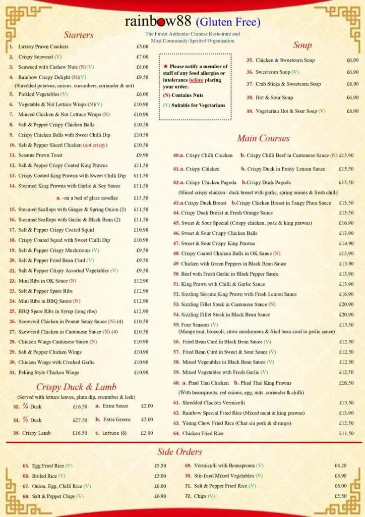 Menu_Rainbow88_Cheadle Heath_image_3