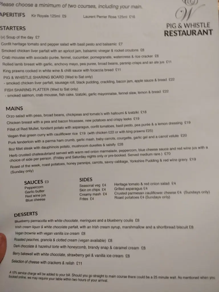Menu_Pig & Whistle Restaurant_Chelmsford_image_4