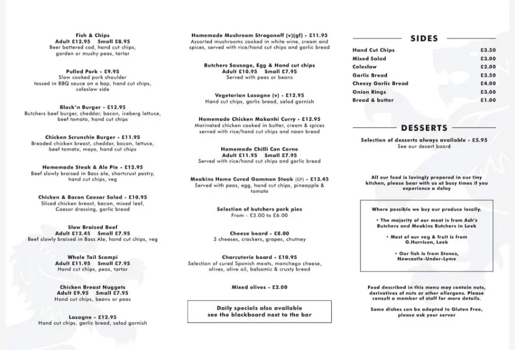 Menu_The Black Lion Cheddleton_Cheddleton_image_1