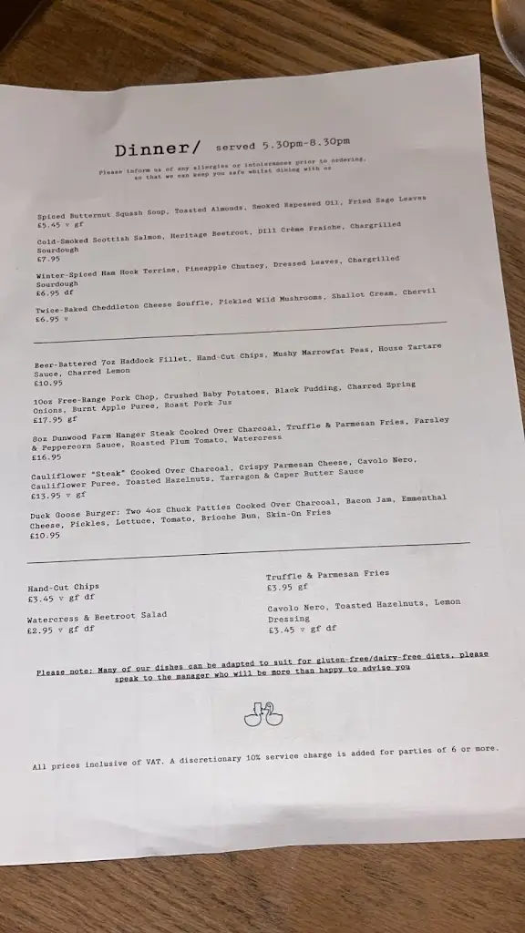 Menu_Duck Goose_Cheddleton_image_2