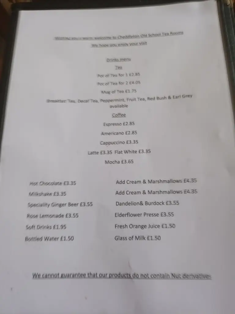 Menu_Cheddleton Old School Tea Rooms_Cheddleton_image_3