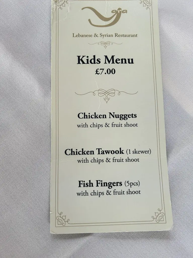 Menu_Yara Restaurant_Cheadle_image_2