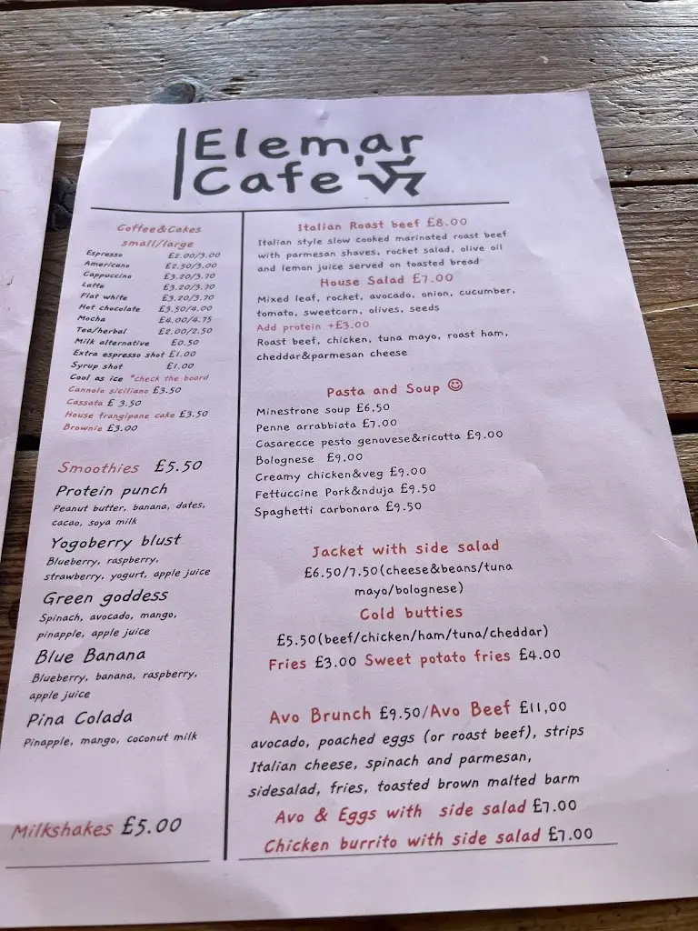 Menu_Elemar Cafe'_Cheadle_image_3