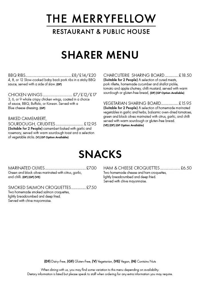 Menu_The Merryfellow_Charlton Kings_image_4