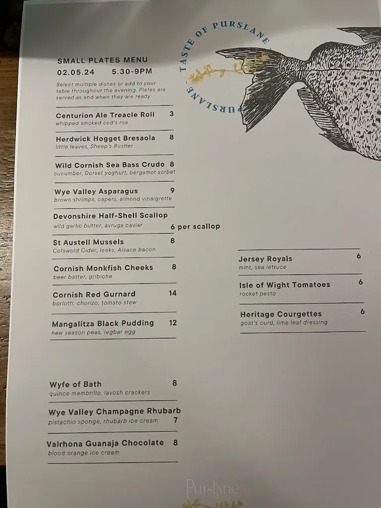 Menu_Purslane Restaurant_Charlton Kings_image_1