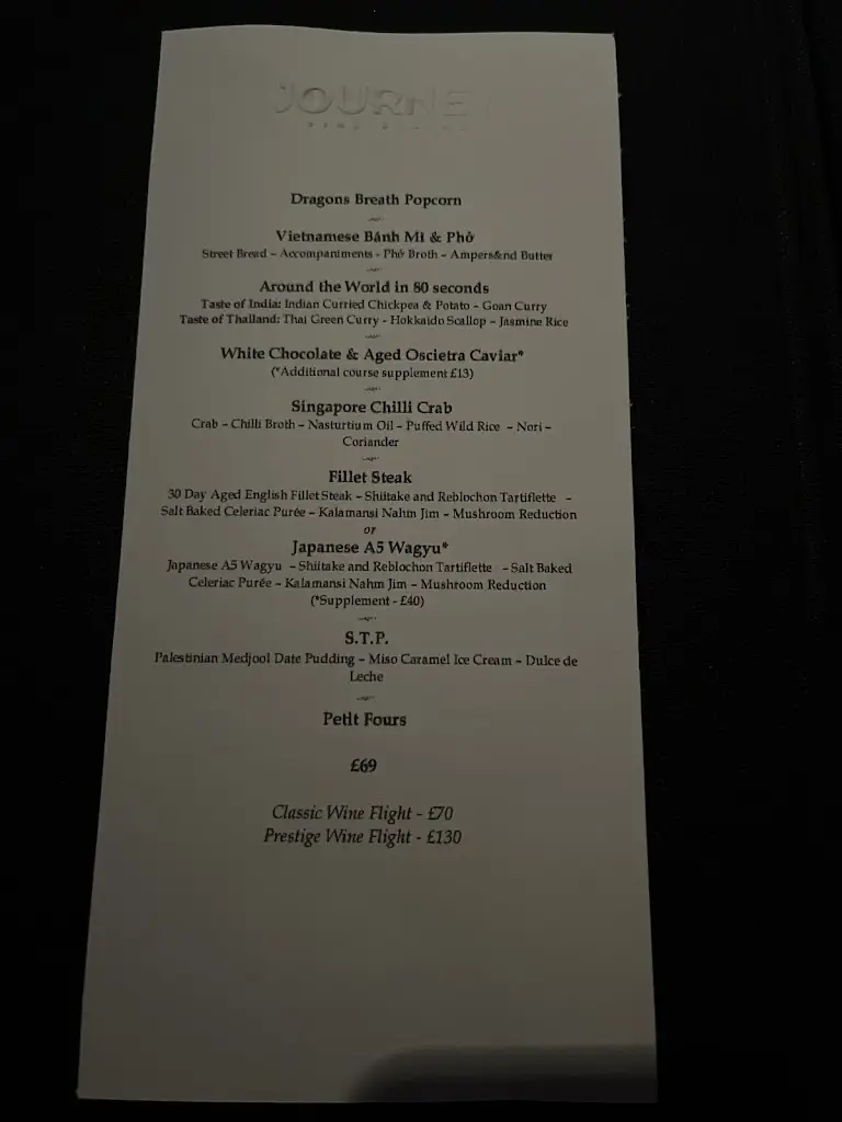 Menü_Restaurant Journey_Charlton Kings_Bild_3