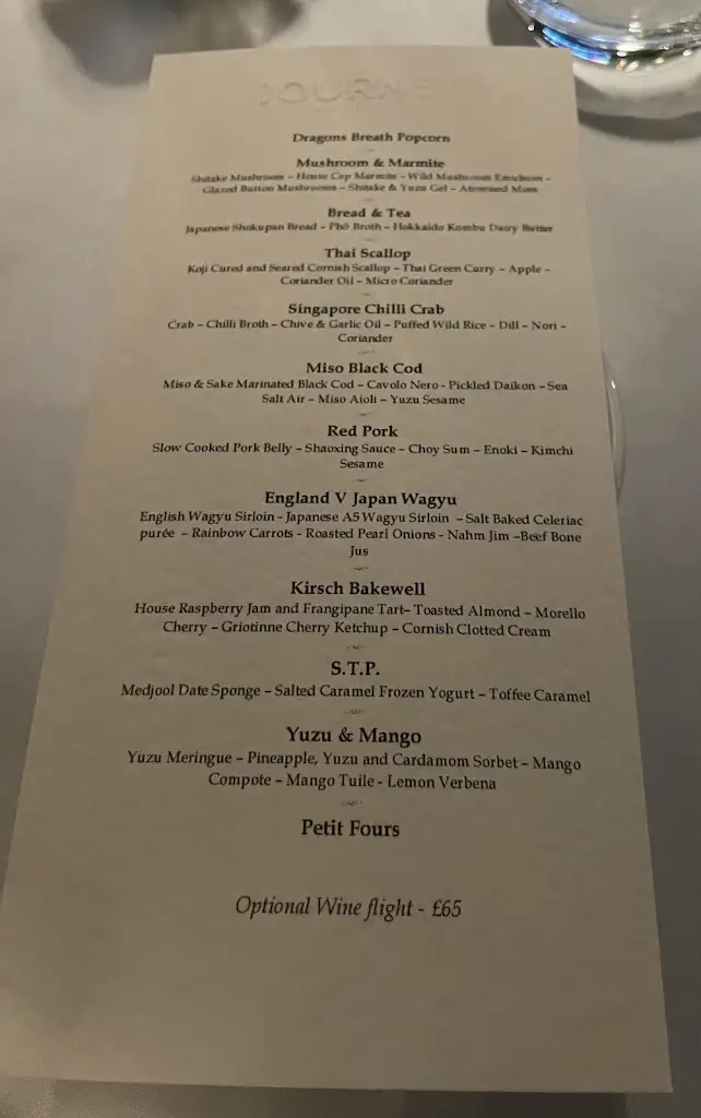 Menü_Restaurant Journey_Charlton Kings_Bild_4