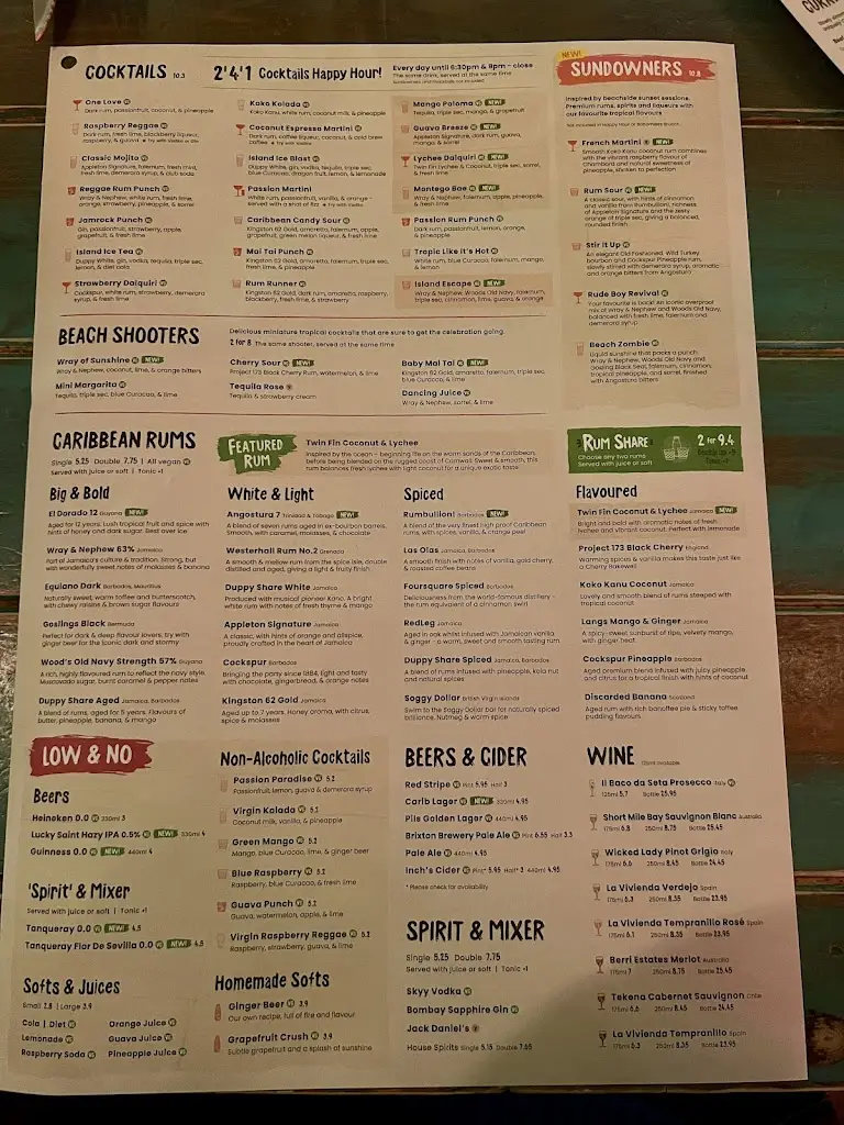 Menu_Turtle Bay Cheltenham_Charlton Kings_image_2