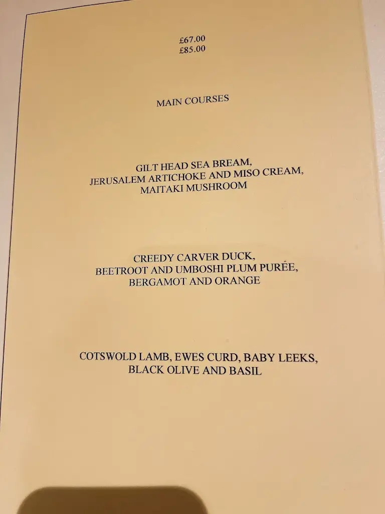 Menu_Le Champignon Sauvage_Charlton Kings_image_1