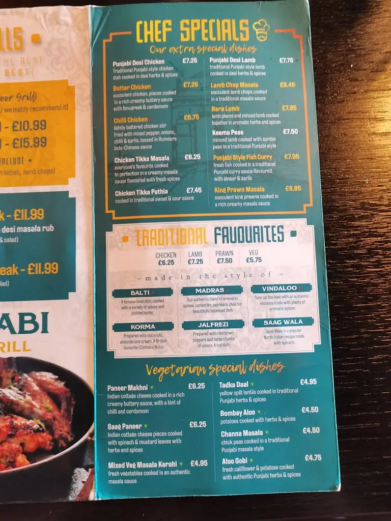 Menu_rumours bar and grill_Chelmsley Wood_imagen_2