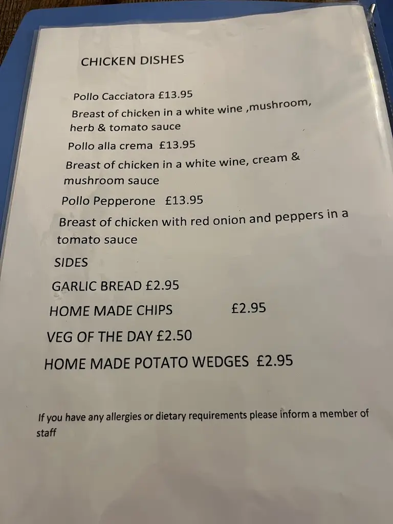Menu_Giancarlo's Italian Restaurant_Chelmsley Wood_image_3