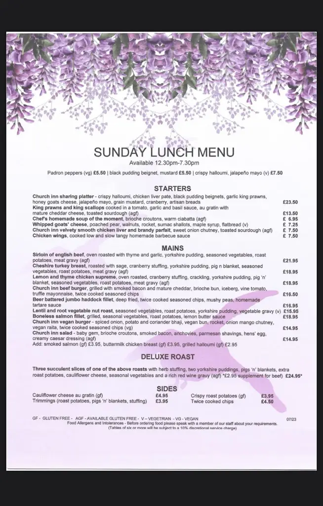 Menu_The Church Inn_Cheadle Hulme_image_3
