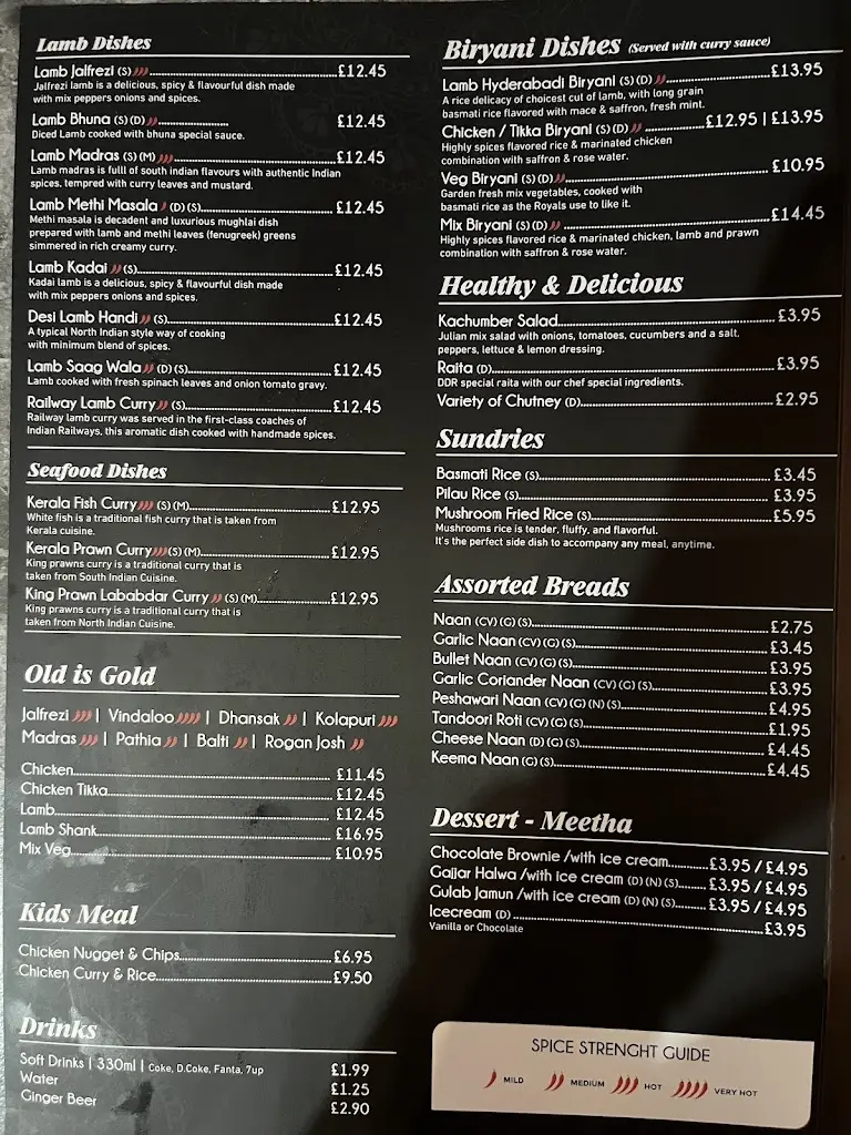 Menu_Delhi dream Indian Restaurant_Cheadle Hulme_image_1
