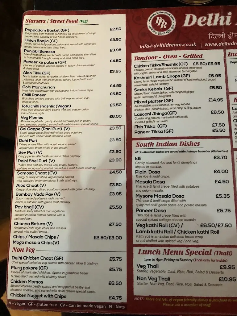 Menu_Delhi dream Indian Restaurant_Cheadle Hulme_image_4