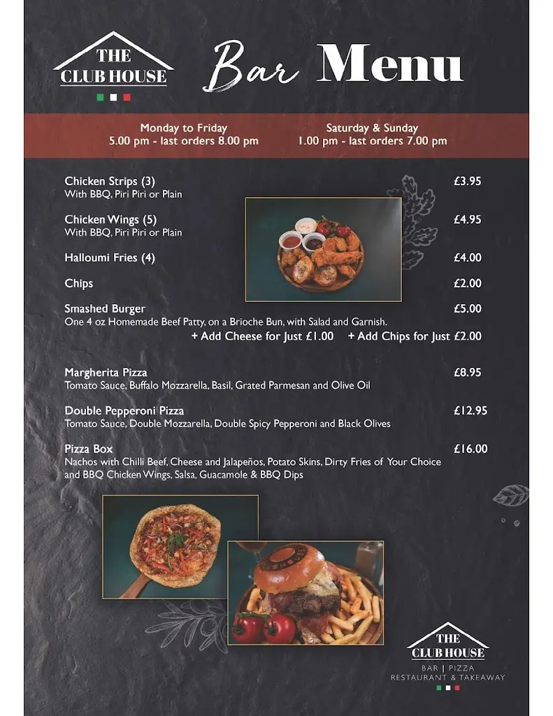 Menu_The Club House_Chapeltown_immagine_2