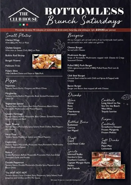 Menu_The Club House_Chapeltown_immagine_3