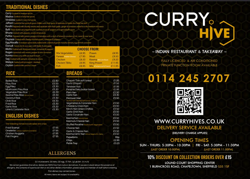 Menu_Curry Hive_Chapeltown_image_1