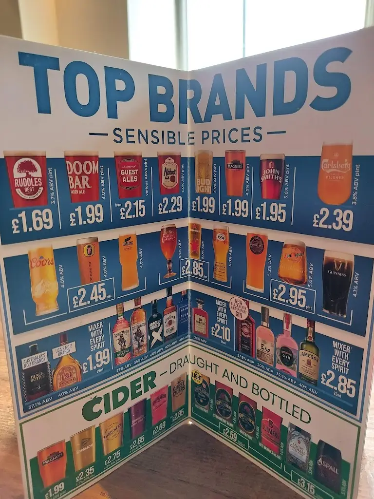 Menu_The Wagon & Horses - JD Wetherspoon_Chapeltown_image_3