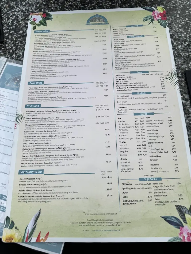 Menu_TAŞ Restaurant Cheam_Cheam_image_4