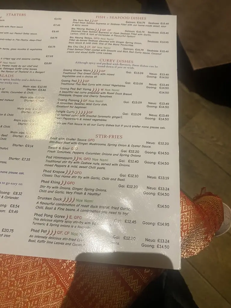 Menu_Doi Intanon, Thai Restaurant_Ambleside_image_3